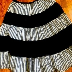 Who What Wear Black and White Skirt